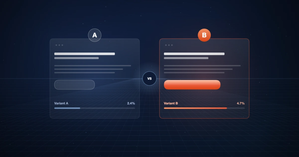 A/B test visual